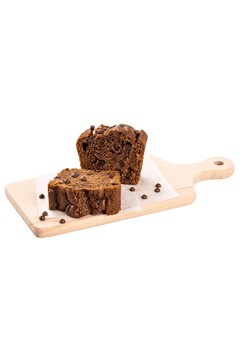 Carrot cake με κακάο και κομματάκια σοκολάτας