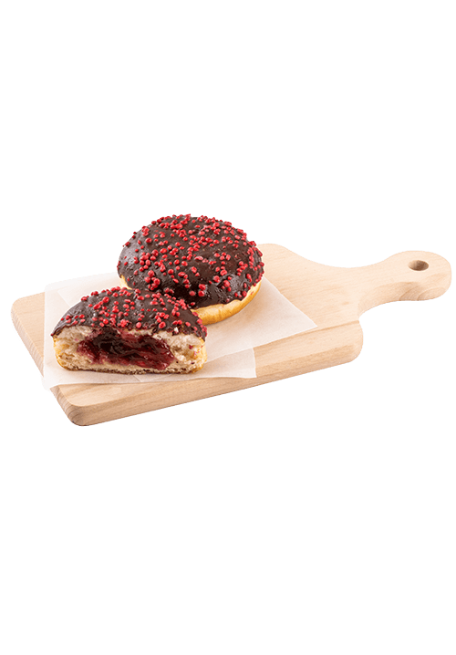 Donut με γέμιση μαρμελάδα φρούτα του δάσους