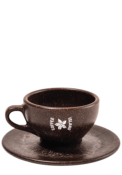 Φλιτζάνι με πιατάκι Espresso από Ανακυκλωμένο Καφέ