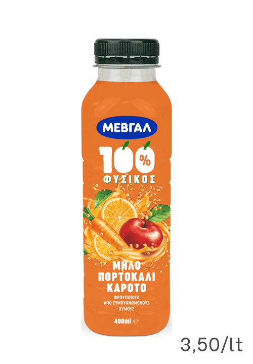 Φρουτοποτό Μήλο - Πορτοκάλι - Καρότο ΜΕΒΓΑΛ 400ml