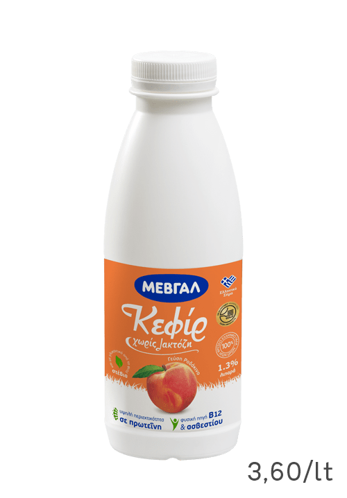 Κεφίρ Lactose free με Ροδάκινο ΜΕΒΓΑΛ 500ml