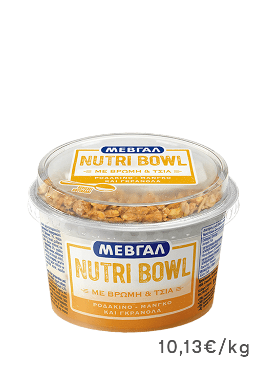 ΜΕΒΓΑΛ Nutri Bowl Μάνγκο - Ροδάκινο & Γκρανόλα 158g