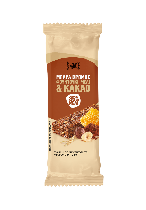 Mπάρα βρώμης με κακάο και φουντούκι 60γρ