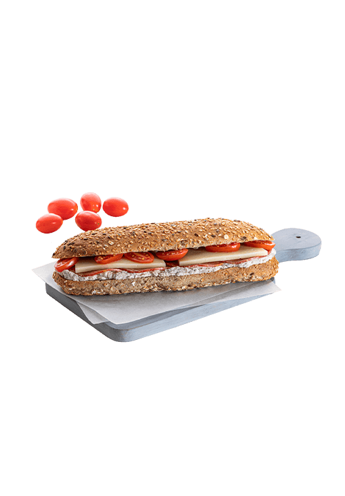 Πολύσπορο Ψωμάκι με Γραβιέρα, Σαλάμι Αέρος και Σως Πατέ Ελιάς