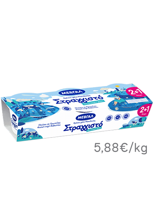 Στραγγιστό Γιαούρτι ΜΕΒΓΑΛ 3Χ170g 2+1 ΔΩΡΟ