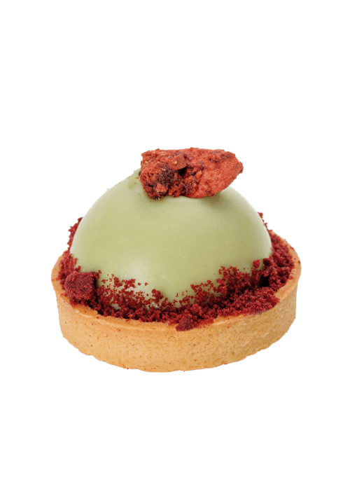 Τάρτα βουτύρου με κρέμα φυστίκι Αιγίνης